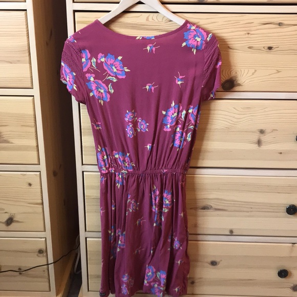 Matilda Jane Art Class Dress Floral Print Mauve Size Extra Small - Picture 8 of 9